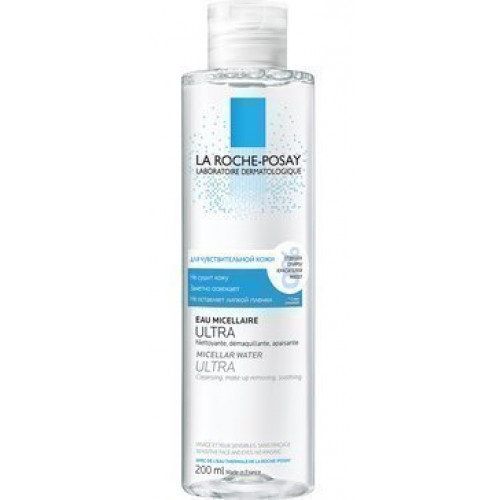 LA ROCHE-POSAY ULTRA SENSITIVE Мицеллярная вода для чувствительной кожи глаз и лица, 200 мл