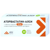 Аторвастатин-АЛСИ таб 10мг 30 шт