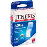 Пластырь фиксирующий на полимерной основе водонепроницаемый 15 шт Teneris aqua