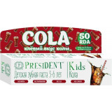 President kids паста зубная 3-6лет 50мл туба кола