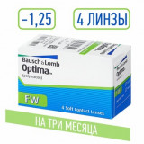 Optima FW контактные линзы плановой замены  /-1,25/ 4 шт