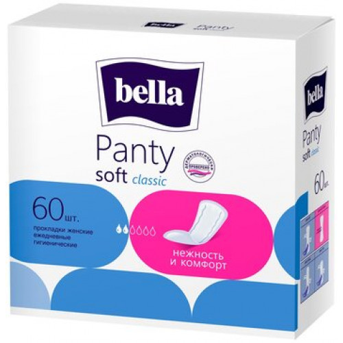 Bella прокладки ежедневные panty soft classic 60 шт
