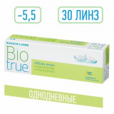 Biotrue oneday линзы контактные однодневные мягкие -5.50 30 шт