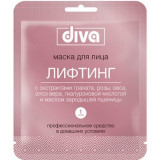 Diva маска для лица и шеи на тканевой основе лифтинг 1 шт