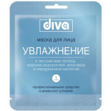 Diva маска для лица и шеи на тканевой основе увлажнение 1 шт