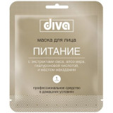 Diva маска для лица и шеи на тканевой основе питание 1 шт