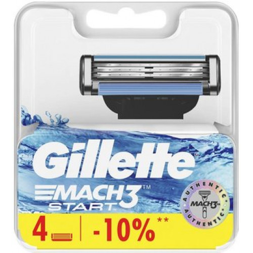 Gillette mach3 кассеты сменные для бритья 4 шт start