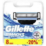 Gillette mach3 кассеты сменные для бритья 8 шт start