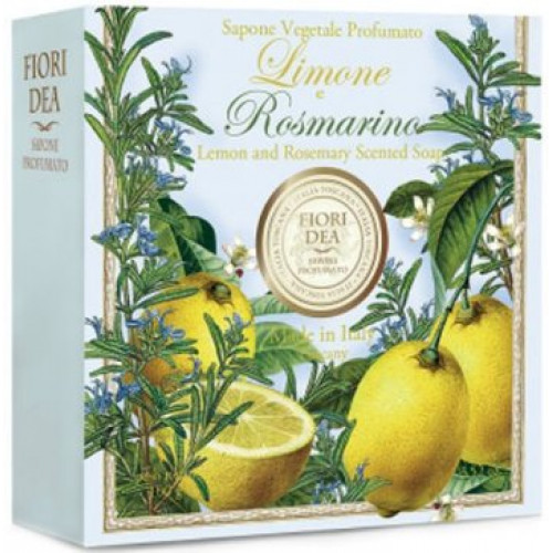 Fiori dea/фьери дея мыло парфюмированное кусковое 100г 1 шт лимон/розмарин