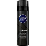 Черный гель для бритья Nivea Men ULTRA с активным углем ультрагладкое скольжение, 200 мл