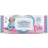 Librederm baby салфетки влажные для новорожденных младенцев и детей для бережного очищения кожи 70 шт
