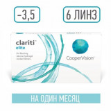 Clariti elite линзы контактные -3.50 6 шт